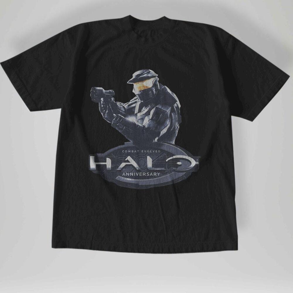 Style Halo Combat Evolved Anniversary 2011 T Shirt 2010S Video Game Promo